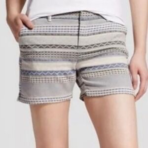 Merona Women's Uniform Blue Pattern Shorts